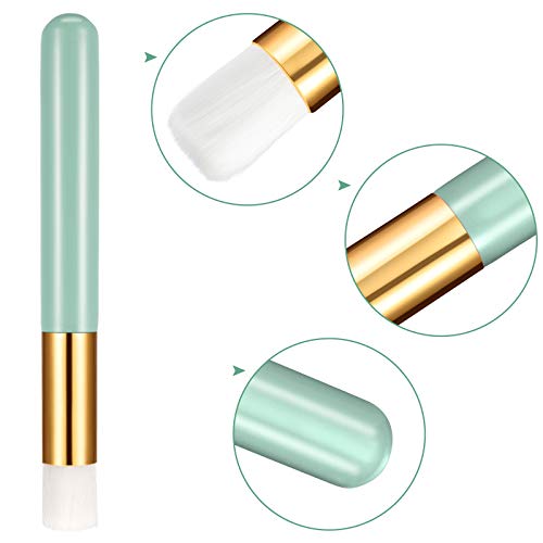 20 Pcs Eyelash Shampoo Brushes,Lash Shampoo Brush Lash Extension Brushes for Cleansing Peel Off Blackhead Remover Tool ﻿ - color: Mint Green