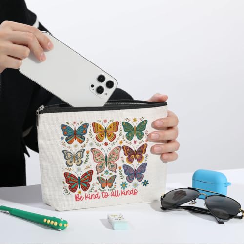 Butterfly Makeup Bag for Women Travel Organizer Pouch Cosmetic Bags 02 - color: Multicolor 1583