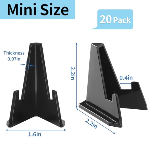 Reastar 20 Pcs Card Display Stands, Acrylic Sports Card Holder