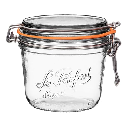 Le Parfait Super Terrine 500ml (16oz) Glass Canning Jar, Wire Bail Lid, 1PK - color: 500ml (Single)
