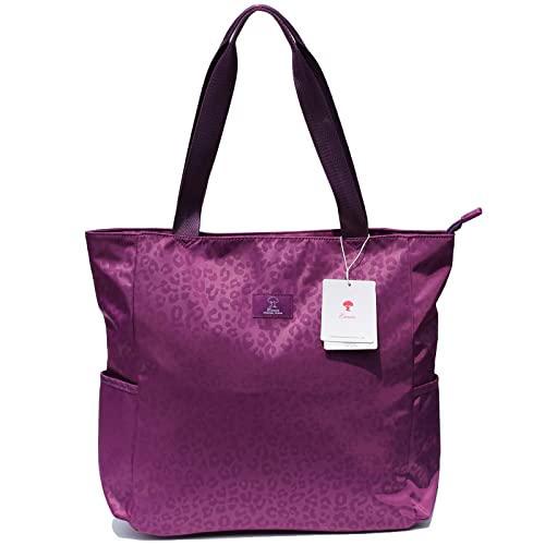 ESVAN Original Floral Water Resistant Large Tote Bag Shoulder Bag for Gym Beach Travel Daily Bags Upgraded - color: [A] C