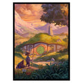 (Halfling Tranquility V1) 100% Hand-Drawn 100ct Textured Matte TCG/MTG Card Art Sleeves by Realm Guard - style: V1 Regular