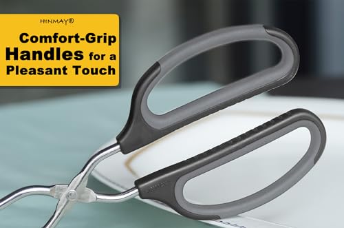 HINMAY Scissor Tongs 16" Extra Long Stainless Steel Barbecue Grilling Tongs - size: 16"