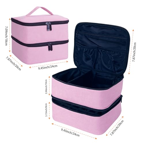 Nail Polish Organizer Holds 30 Bottles (15 ml/0.5 floz),Pink - color: Pink