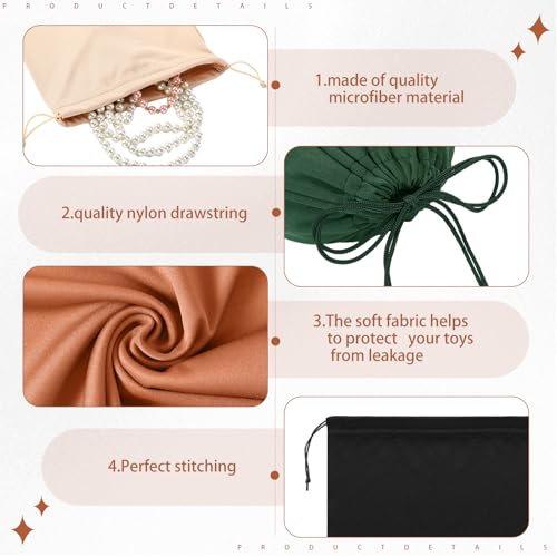 20 Pcs Satin Game Storage Bags for Women Men, S,M,L, Mixed Color - color: Mixed Color, size: S,M,L