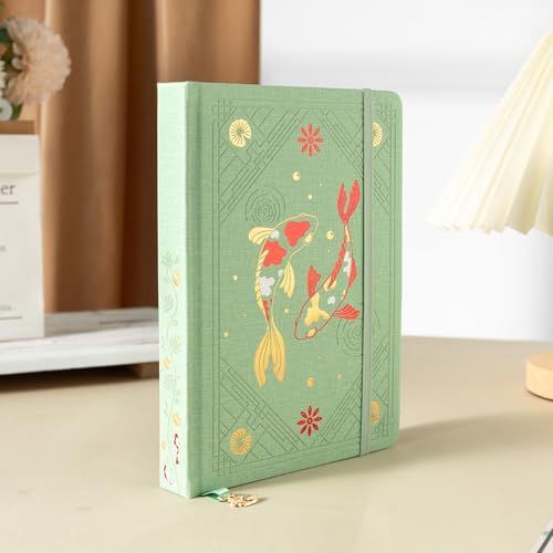 TIEFOSSI A5 Dotted Journal Notebook 190 Pages for Women & Men - color: Green, size: A5-Dotted