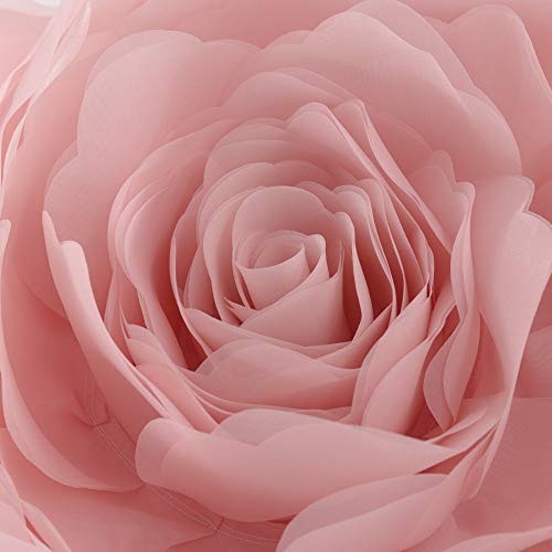 JWH Decorative Flower Throw Pillow Covers Round Cushion, 14 Inch, Pink - color: Pink, size: 14" x 14" (Pack of 1)