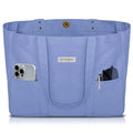 HOMESPON Large Canvas Tote Bag, Magnetic Work Laptop Pack for Women - color: Violet