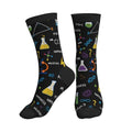 Crew Athletic Socks Funny Crazy Casual Sports Novelty Dress Socks for Women Men Running Hiking - color: Science Chemistry Math