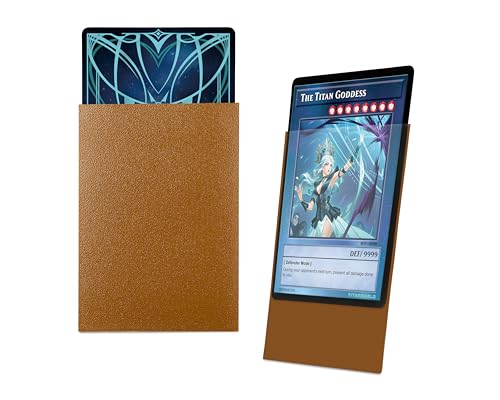 TitanShield Small Japanese Card Sleeves, Gold (150 Sleeves) - Fits YuGiOh - color: Gold