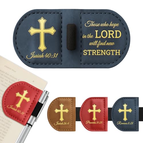 Personalized Magnetic Bookmarks,Bible Bookmark(Blue,Isaiah 40:31) - color: Blue, size: Isaiah 40:31