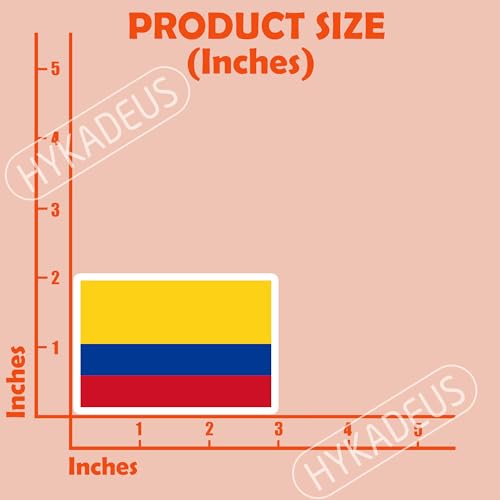 (3Pcs) Colombia Flag Sticker – Colombian Stickers Country Flags Vinyl Decal - color: Colombia