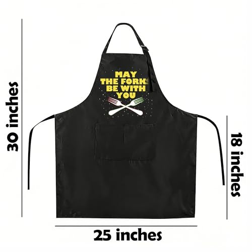 Funny Black Apron with Pockets for Man,Dad,Husband,Father in Law,Chef Daddy Women Grilling Apron BBQ Cooking Gifts - color: Apron-9