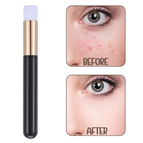 100 Pieces Lash Brushes for Cleaning, Lash Shampoo Brushes Eyelash Extension Cleansing Blackhead Removing Brush Nose Pore Deep Cleaning Facial Cleansing Brush (Black, 3.8Inch) - color: Black