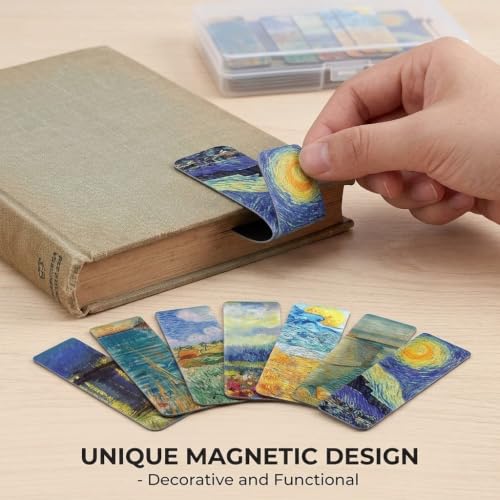 Magnetic Bookmarks, 14Pcs Bookmark 3.1" Page Magnetic Markers