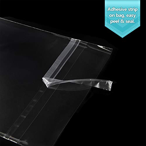 Golden State Art 4x6 Inch Crystal Sealed Clear Plastic Sleeves,100 Pack - size: 4-3/4 x 6-1/2