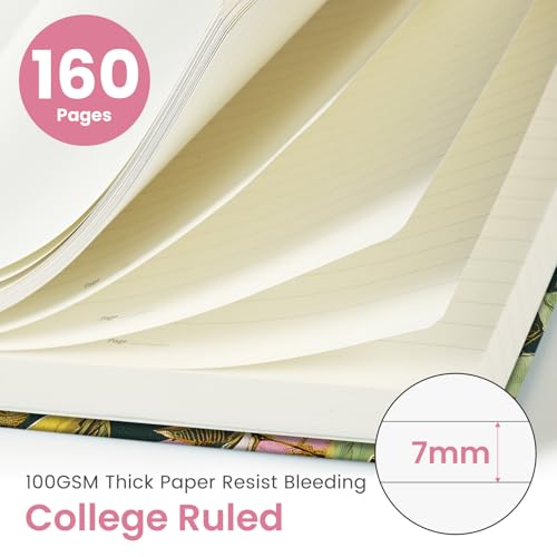 Taja Aesthetic Lined Journal for Women, Pretty Notebooks for Work & Study - color: I-Colorful Painting