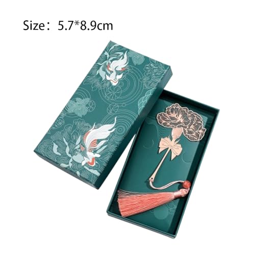 Elegant Metal Bookmark Reading Page Mark – Stylish Book Clip Pendant for Stationery Lovers