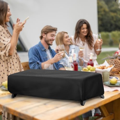 Tabletop Grill Cover for Royal Gourmet PD1305H 3 Burner Portable Grill and Griddle Combo, 600D Heavy Duty Outdoor Waterproof UV Resistant Windproof Dustproof Cover - size: PD1305H