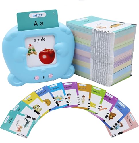 MAYAPHILOS 510 Words Alphabet Talking Flash Cards for 3-8 Years Kids - size: 510 Words English (Blue)