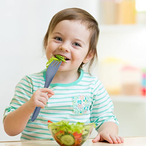 Zoyiancy 2 Sets Reusable Utensil Set with Case, Green, Blue Travel Utensils - color: Green, Blue