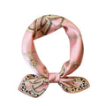 FEIBOON Mulberry Silk Scarf 21"x21" Small Square Scarfs for Women - color: Classic Pink