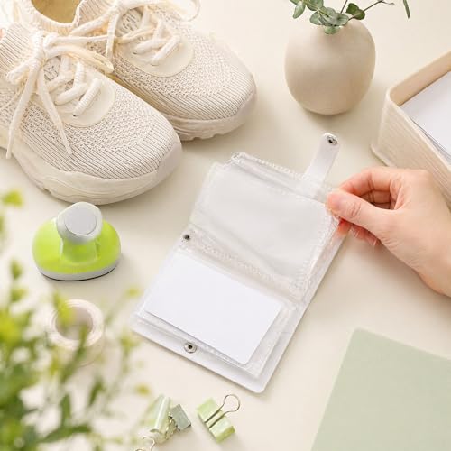 Mini Photocard Binder, Photo Card Album, 3 Inch Hollow Star Small Photo Album with 40 Pockets, Cute Photos Card Holder, Small Photocards Binder for Photocards Cards Collection Travel(White)