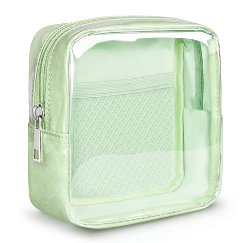 WLLWOO Clear Makeup Bag Mini Cosmetic Pouch Travel Toiletry Organizer - color: 1pcs-Mini-Mint Green