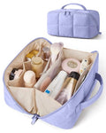 BAGSMART Versatile Makeup Bag, Water-Resistant Travel Toiletry Organizer - color: Lavender Purple