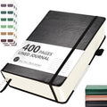 Hoci Poci 400 Pages Lined Journal Notebook, 5.8" x 8.4", Black - color: Black, size: Lined-400 Pages (5.7"×8.3")