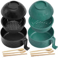 2 Sets 40 oz Microwave Ramen Bowl with Handles, Black,Dark Green - color: Black,Dark Green