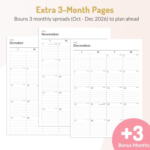 Forvencer 2027 Planner Weekly & Monthly, Flexible Cover Calendar Planner A4 - color: Black, size: 8.5"x11" (Jan 2027 - Dec 2027)