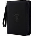 Fabmaker 4 Pocket Zip Card Binder, PU Trading Card Binder for 320 Cards - color: Black, size: 4 Pocket - 10.2" x 7.5"