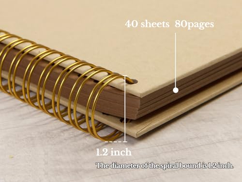 potricher 12 x 12 Inch Large DIY Scrapbook Photo Album 80 Pages, Yellow - color: Yellow, size: 12 Inch 80 Pages