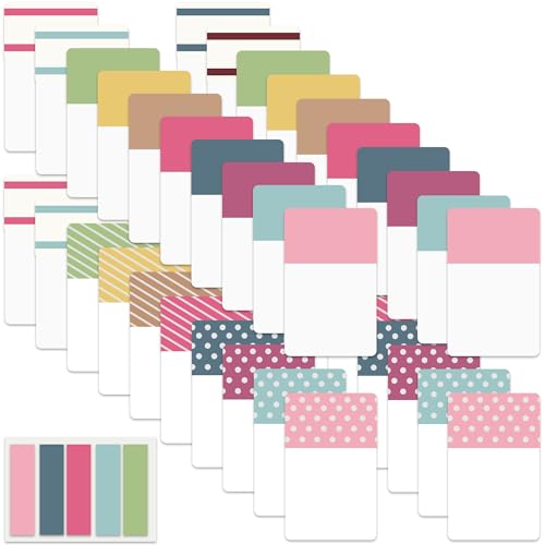 ELII 900 PCS 1 Inch Sticky Index Tabs Book Tabs,Writable Repositionable - color: Classic