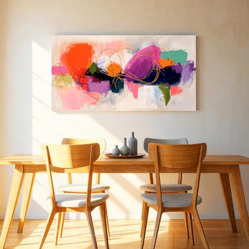 Abstract Wall Art Colorful Canvas Art Wall Decor For Living Room 20x40 - color: LAI-11C, size: 40"L x 20"W