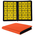 16 Pocket Trading Card Binder,Holds 1024 Standard-Size Card - color: Orange