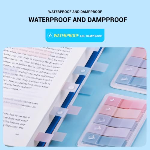 Golcellia Sticky Tabs, Pastel Book Tabs for Notebooks, 300 Pcs - color: Pastel Pink, Lavender, Purple and Blue