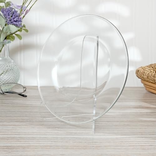 Plymor Clear Acrylic 60-Degree Angle Easel With Shallow Support Ledges, 6" H x 4.5" W x 3.5" D - size: 6" x 4.5" x 3.5"