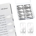 Spakon 100 Count Tin Mixed Metals Book Line Markers, Silver - color: Silver