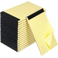 Tenceur 16 Pcs Small Notepads 3'' x 5'' Lined Writing Note Pad, Black Top - color: Yellow (Black Top), style: Line