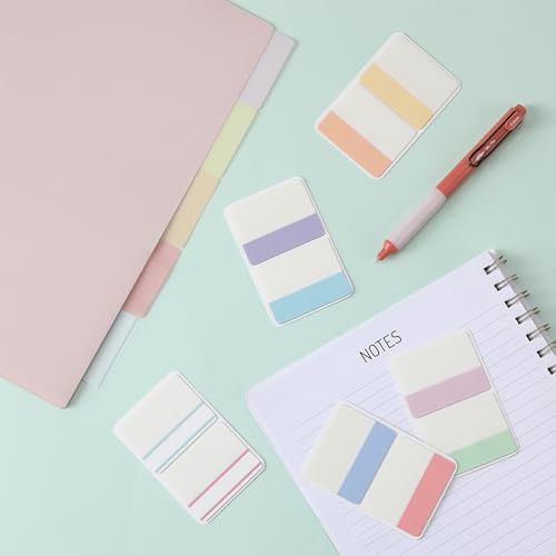 Mr. Pen- Sticky Index Tabs, 500 pcs, 21 Sets, Pastel - color: Pastel