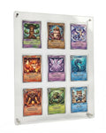 9-Card Acrylic Trading Card Display Frame with Slim UV Card Holders - size: 9 Cards Small