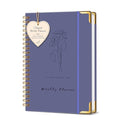 Undated Weekly Planner, Weekly To Do List Notebook with Habit Tracker, A5 - color: Purple