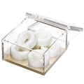 OfficeGoods Acrylic Desk Organizer with Gold Base, Large - color: Gold, size: Large