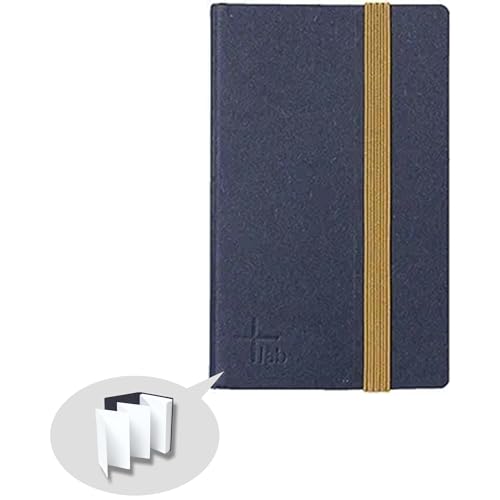 IPPINKA Japanese Premium Accordion Memo Pad - Scrapbook - Perforated - Plain - Indigo