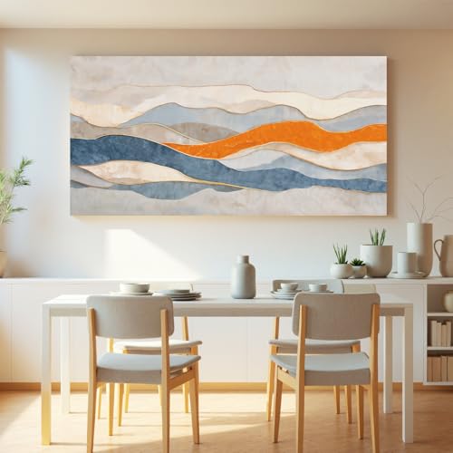 Abstract Canvas Wall Art Decor Print Stripe For Living Room 24"X 48" - color: LAI-11E, size: 48"L x 24"W