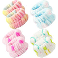 Chuangdi 4 Pairs Wrist Bands for Washing Face Microfiber,Brisk Colors - color: Brisk Colors