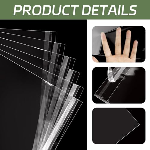 VOKOY 100PCS 8.5 x 11 Inch Cellophane Bags Self Sealing, Resealable Clear Plastic Sleeves for Paper, Artwork, Photo Mats, Comic, Magazine Page Protectors - size: 8.5 x 11 Inch, style: 100 Pack