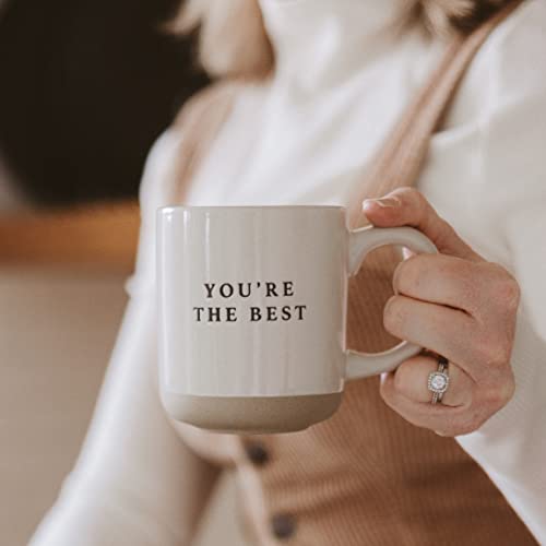 Sweet Water Decor You're The Best Stoneware Coffee Mug | Inspirational Mug | Novelty Coffee Mugs | Microwave & Dishwasher Safe | 14oz Coffee Cup - style: You're The Best